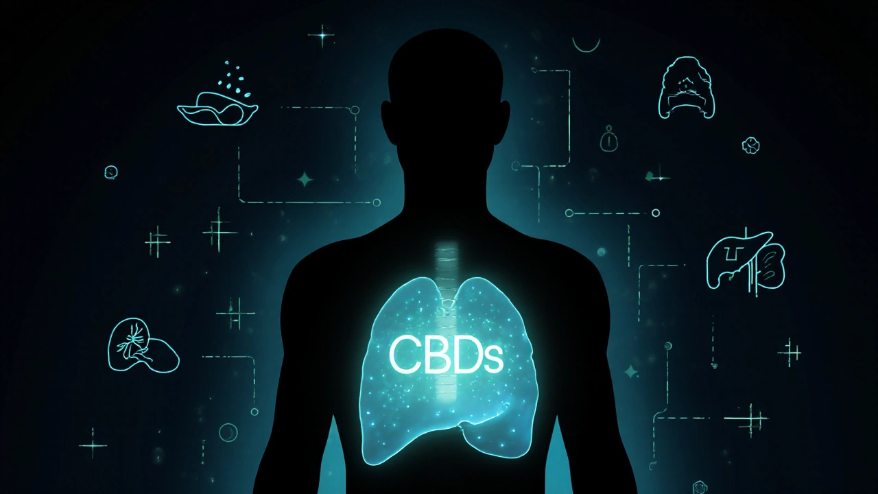 Innere Zeitleiste zeigt, wie CBD über Tage im Körper verbleibt.