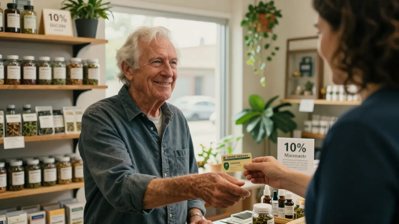 Ein Veteran erhält kostenlos eine medizinische Cannabis-Karte in einer Dispensary in Grand Rapids, Michigan.