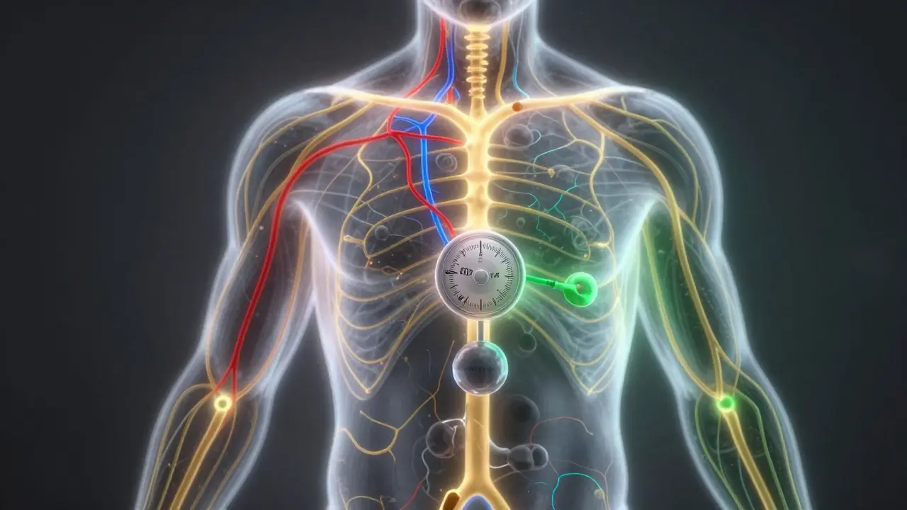 Das Endocannabinoïd-System des Körpers reagiert auf CBD mit ausgleichenden Lichtwellen.