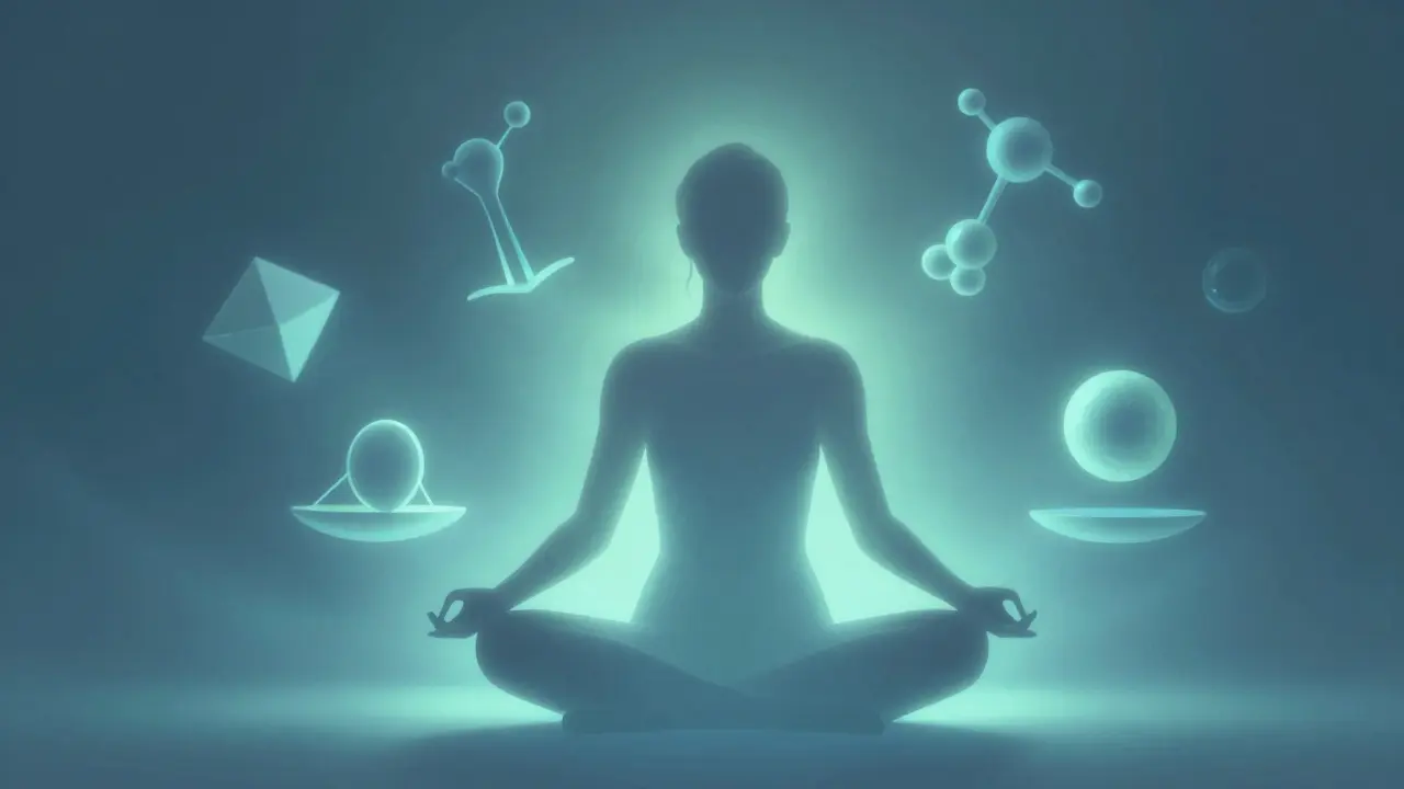 Entspannte Person in ruhiger Umgebung, Symbol für sichere Dosierung.