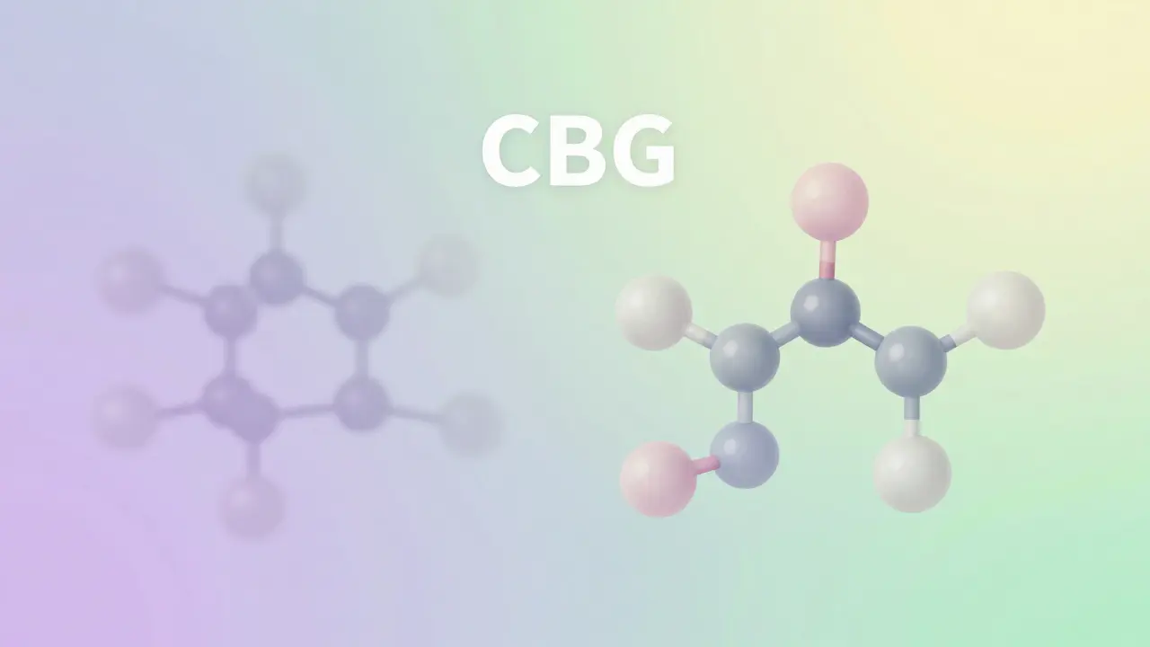 Abstrakte Darstellung von Neurotransmittern und molekularer Interaktion