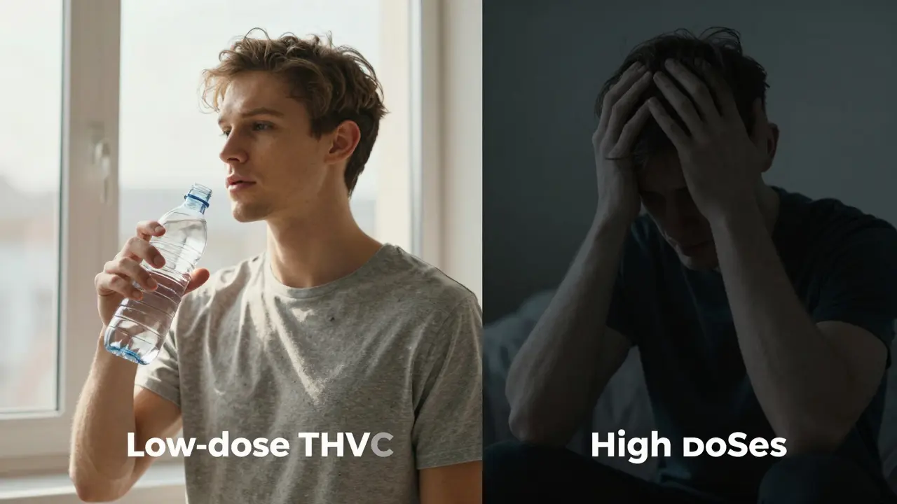 Kontrastbild: Energie bei niedriger Dosis vs. Schwindel bei hoher
