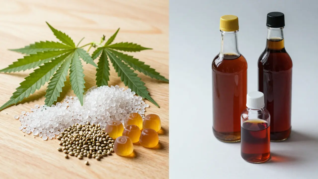 Vergleich von natürlichen Süßstoffen wie Stevia und künstlichen Zusätzen wie Maissirup