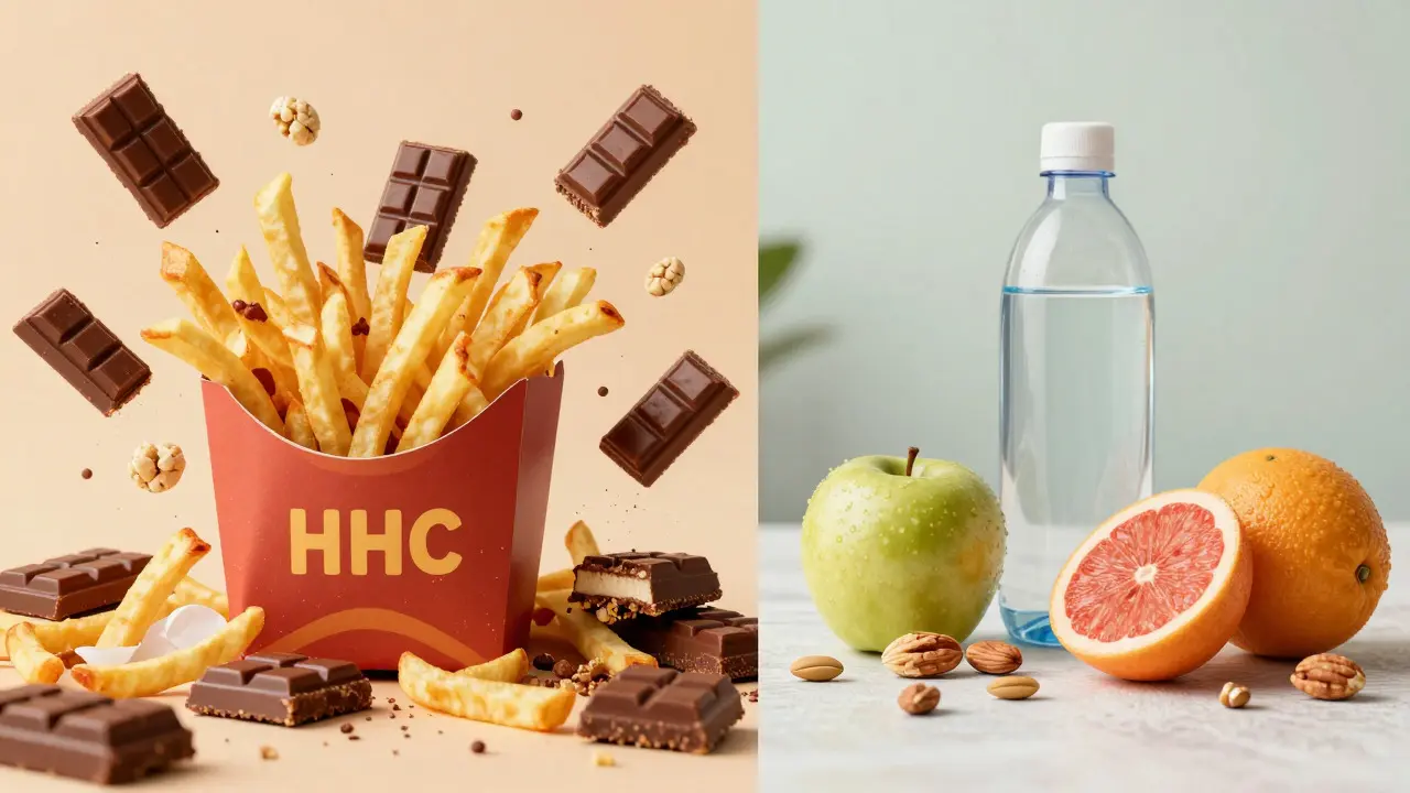 Vergleich von intensivem Heißhunger versus kontrolliertem Appetit